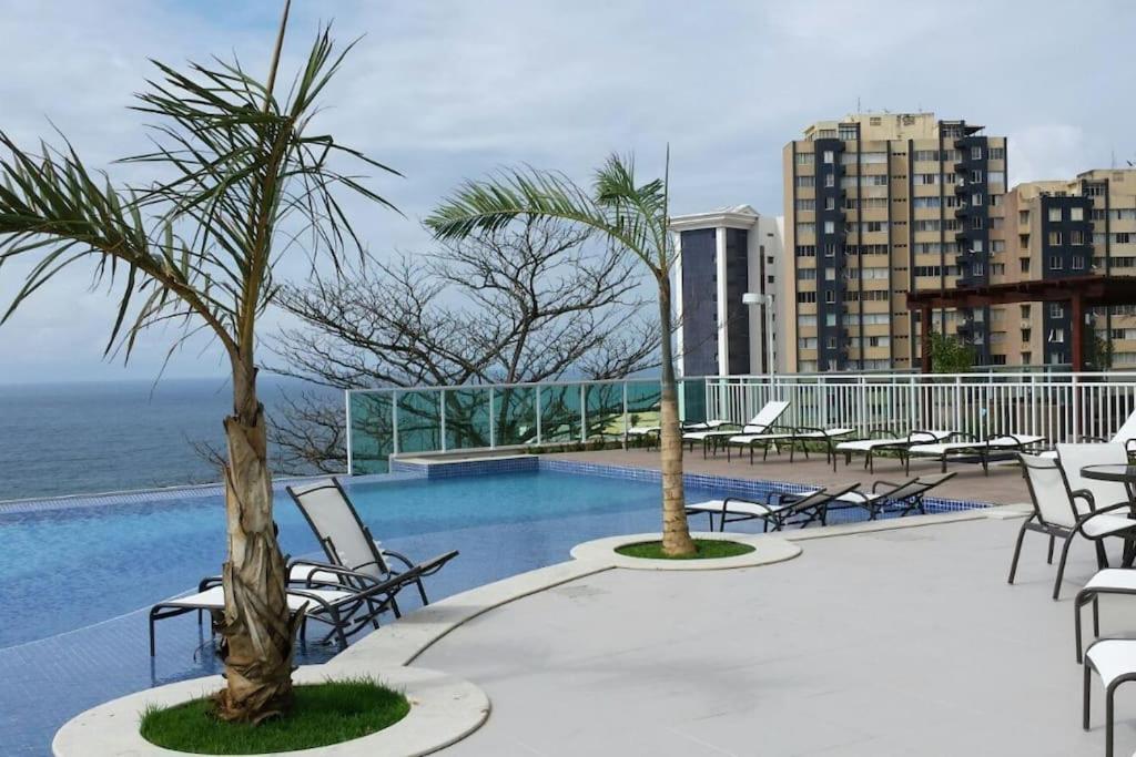 Vista Mar Nascente, Dois Quartos, Novo, No Melhor Do Rio Vermelho, Condominio Club, 1103 Salvador Extérieur photo